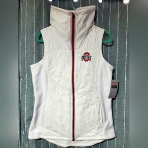 Ohio State Varsity Authentic Apparel Vest NWT SZ LARGE "GO BUCKS"